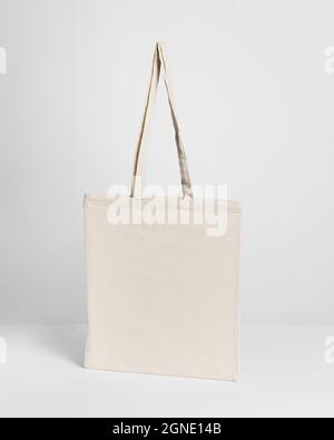 vista frontale dello spazio per la copia della borsa tote in tessuto. Alta qualità e risoluzione bellissimo concetto di foto Foto Stock