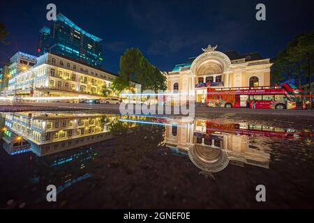 Teatro Saigon nella città di ho Chi Minh nel Vietnam meridionale Foto Stock