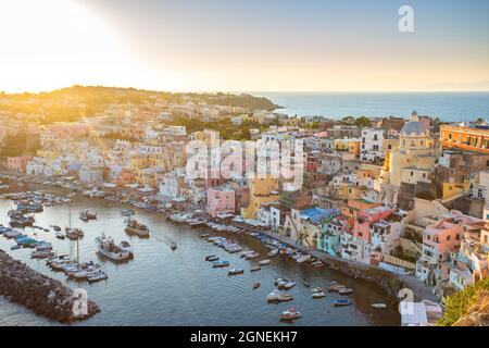 Isola Procida, Napoli, Campania, Italia. Foto Stock