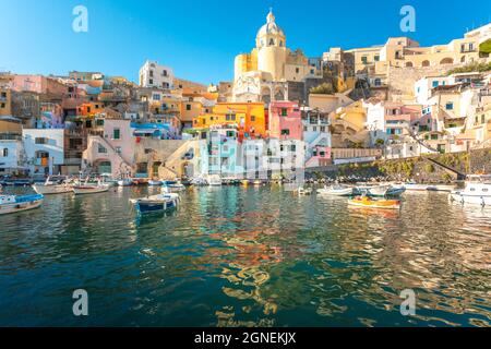 Isola Procida, Napoli, Campania, Italia. Foto Stock