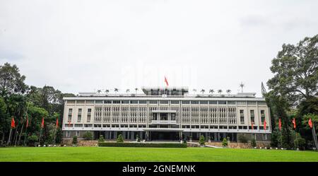 Independance palazzo nella città di ho Chi Minh Vietnam meridionale Foto Stock