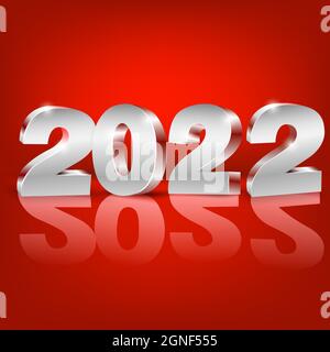 Anno nuovo 2022 Illustrazione Vettoriale