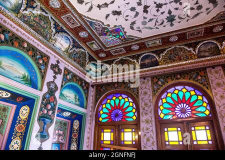 IRAN.TEHERAN.GOLESTAN PALACE.EMARAT-E-BADGIR (COSTRUZIONE DEI RACCOGLITORI DI VENTO) Foto Stock