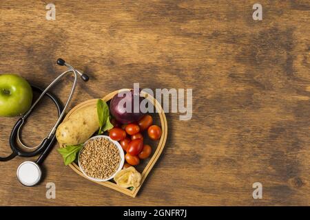 attrezzature mediche alimentari sane. Alta qualità e risoluzione bellissimo concetto di foto Foto Stock