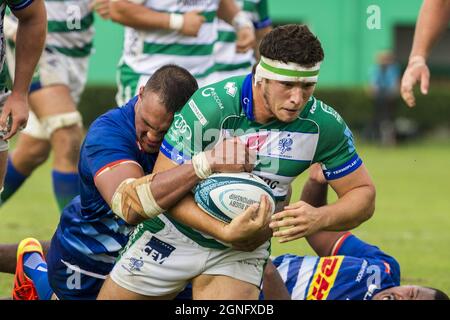 Treviso, Italia. 25 Settembre 2021. Giacomo Nicotera durante Benetton Rugby vs DHL Stormers, United Rugby Championship Match a Treviso, settembre 25 2021 Credit: Independent Photo Agency/Alamy Live News Foto Stock