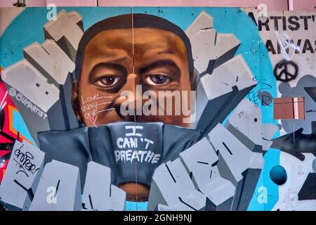 Grfitti Alley si trova all'interno del quartiere della moda nel centro di Toronto, Ontario. A tre isolati dalla Spadina Avenue a sud della Queen Stree Foto Stock