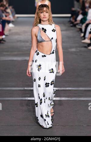 Milano, Italia. 25 settembre 2021. Georgia May Jagger alla pista MISSONI SS22 durante la settimana della moda di Milano il 2021 settembre - Milano, Italia. 24/09/2021 Credit: dpa Picture Alliance/Alamy Live News Foto Stock