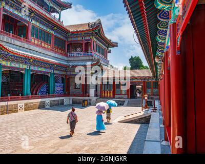 Vista del teatro dell'opera al palazzo estivo a Pechino, Cina, asia, foto di scorta Foto Stock