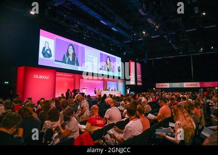 Brighton, Regno Unito. 26 settembre 2021. La Conferenza del partito laburista che si svolge nel Centro di Brighton : Credit Simon Dack/Alamy Live News Foto Stock