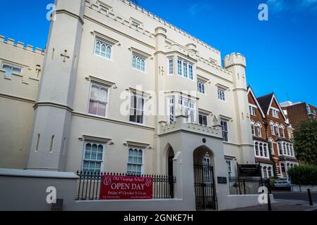 Scuola indipendente per ragazze, Old Vicarage School, a Richmond Hill, Richmond-upon-Thames, Londra, Inghilterra, Regno Unito Foto Stock