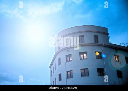Vecchio edificio, dettaglio. Foto Stock
