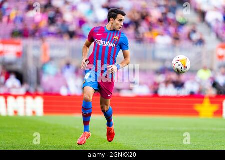 Barcellona, Spagna. 26 settembre 2021. Eric Garcia (FC Barcellona), durante la partita di calcio la Liga tra il FC Barcelona e Levante UD, allo stadio Camp Nou di Barcellona, in Spagna, il 26 settembre 2021. Foto: SIU Wu Credit: dpa/Alamy Live News Foto Stock