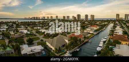 Vista aerea da Singer Island in West Palm Beach Florida Foto Stock