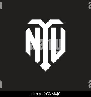 Logo OJ con schermo bianco arancione modello di design isolato su sfondo nero Illustrazione Vettoriale