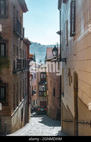 Angoli della città di Toledo. Febbraio 2019 Spagna Foto Stock