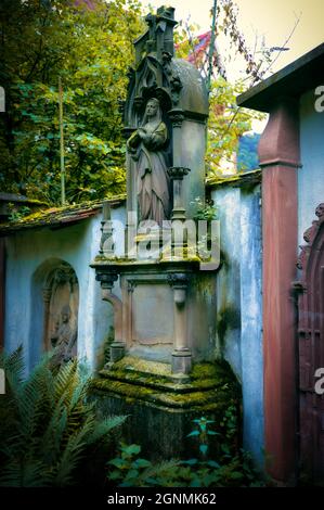 Vecchio cimitero Friedhof Ravensburg e Friburgo Germania Foto Stock