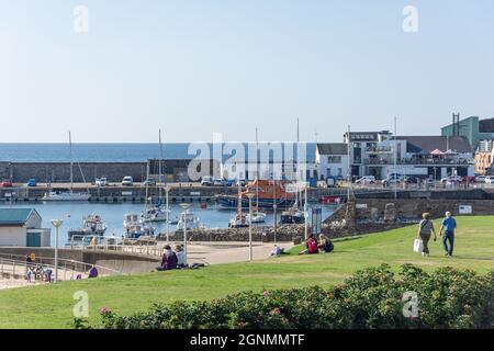 Portrush Harbour, Portrush (Port Rois), County Antrim, Irlanda del Nord, Regno Unito Foto Stock