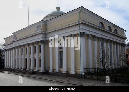 Costruzione della Biblioteca Nazionale della Finlandia a Helsinki Foto Stock