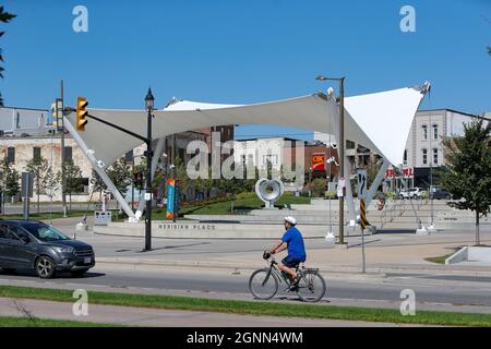 18 settembre 2021, Barrie Ontario Canada. Meridian Place. Luke Durda/Alamy Foto Stock
