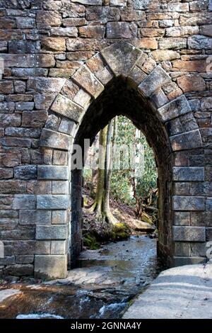 Poinsett Bridge, il ponte più antico della Carolina del Sud e iscritto nel registro nazionale dei luoghi storici Foto Stock