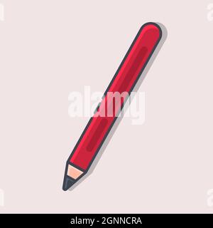 eyeliner isolato cartoon vettore illustrazione in stile piatto Illustrazione Vettoriale