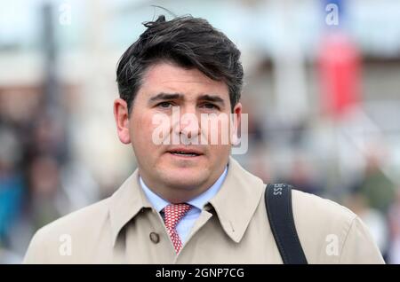 Foto del file datata 16-05-2018 del Trainer Hugo Palmer. Data di emissione: Lunedì 27 settembre 2021. Foto Stock