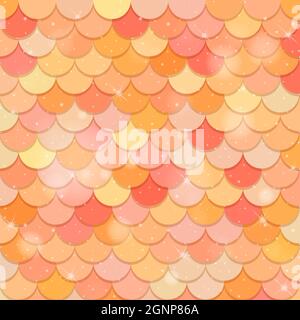 Scala dei pesci disegno senza giunture di sfondo Illustrazione Vettoriale