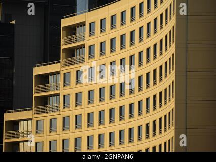 Sezione del rivestimento di un grattacielo a Sydney, Germania, Sydney Foto Stock