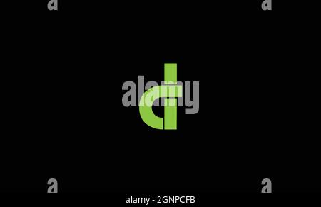 LOGO LETTERA D CON DISEGNO A LINEE PER L'USO ILLUSTRATIVO Illustrazione Vettoriale