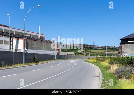 Europa, Lussemburgo, Differdange, la Steelworks ArcelorMittal di Rocade de Differdange Foto Stock