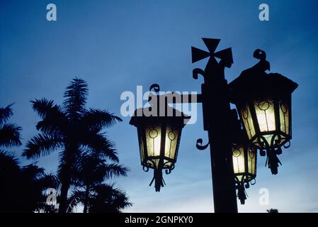 Malesia. Malacca. Lampione della chiesa di San Pietro. Foto Stock