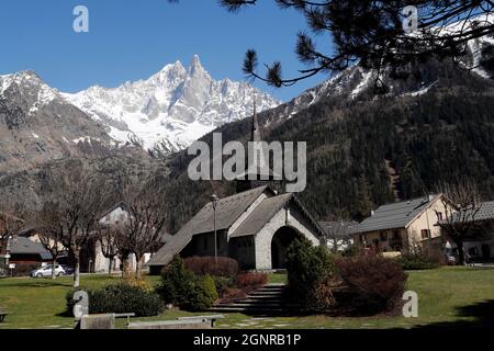 Cappella di Praz. Alpi francesi. Francia. Foto Stock