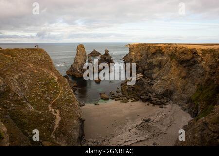 Nel porto di le Palais a Belle-Isle en Mer e dintorni Foto Stock