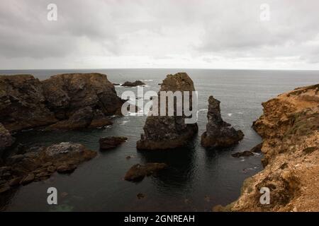 Nel porto di le Palais a Belle-Isle en Mer e dintorni Foto Stock