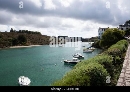 Nel porto di le Palais a Belle-Isle en Mer e dintorni Foto Stock