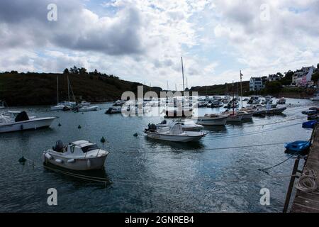 Nel porto di le Palais a Belle-Isle en Mer e dintorni Foto Stock