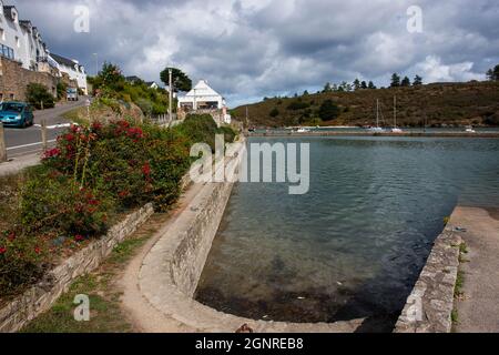 Nel porto di le Palais a Belle-Isle en Mer e dintorni Foto Stock