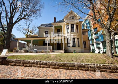 Casa e memoriale dell'autore americano Thomas Wolfe a 46 Spruce Street ad Asheville, Carolina del Nord. Foto Stock