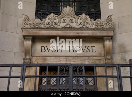 Bush House, ex sede del BBC World Service a Londra, Inghilterra, Regno Unito Foto Stock