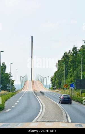 Francia, Seine-Maritime (76), Caudebec-en-Caux, Pont de Breton // Francia, Seine Maritime, Caudebec en Caux, Pont de Breton Foto Stock