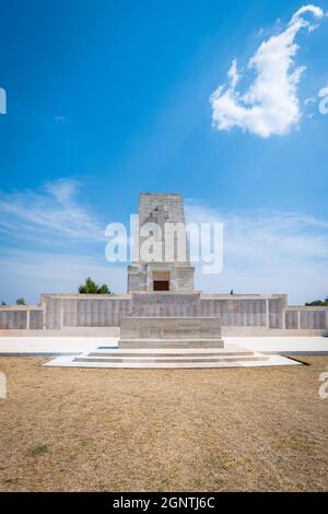 Canakkale, Turchia - Settembre 2021: Lone Pine ANZAC Memorial presso i campi di battaglia di Gallipoli in Turchia. Foto Stock