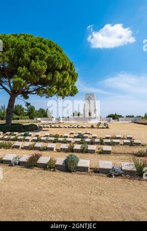 Canakkale, Turchia - Settembre 2021: Lone Pine ANZAC Memorial presso i campi di battaglia di Gallipoli in Turchia. Foto Stock