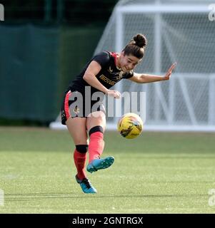 Edimburgo, Regno Unito. 26 settembre 2021. Tessel Middag (Rangers, #6) durante la partita SWPL1 tra Hearts e Rangers a Oriam a Edimburgo, Scozia. Credit: SPP Sport Press Photo. /Alamy Live News Foto Stock