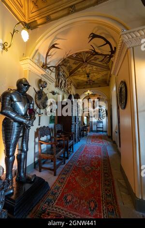 Il castello di Fyvie vicino Turriff in Aberdeenshire, Grampian Regione, Scozia Foto Stock