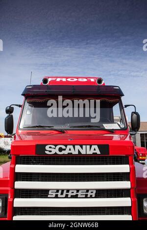 Griffin Gathering, Ipswich 2014 Scania, veicoli HGV d'epoca Foto Stock