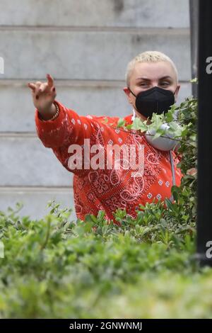 Roma, Italia. 27 settembre 2021. Roma, Auditorium Rai del Foro Italico, ammissione alle prove dei concorrenti di 'Dancing with the Stars 16'. Nella foto: Arisa Credit: Independent Photo Agency/Alamy Live News Foto Stock