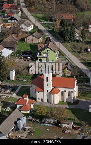 Chiesa Parrocchiale di San Rocco in Kratecko, Croazia Foto Stock