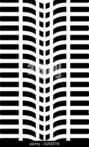 Icona di stampa pneumatici bici Illustrazione Vettoriale