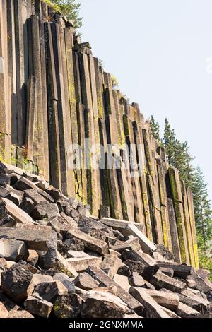 Devils Postpile National Monument negli USA Foto Stock