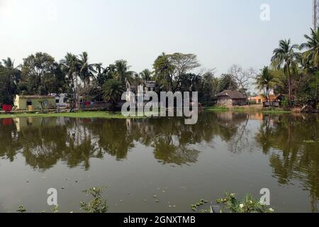 Kumrokhali villaggio nel Bengala occidentale, India Foto Stock